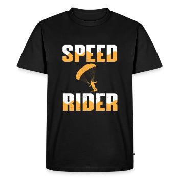 Pilote de vitesse - T-shirt Premium bio Homme - noir - Devant - Nico (187cm)