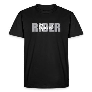 Lettrage Great Speed Rider - T-shirt Premium bio Homme - noir - Devant - Nico (187cm)