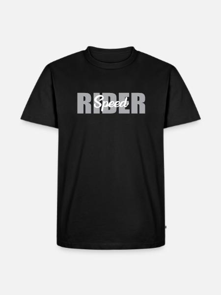 Lettrage Great Speed Rider - T-shirt Premium bio Homme - noir
