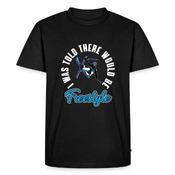 Funny freestyle ski design - Men's Premium Organic T-Shirt - black - Front - Nico (187cm)