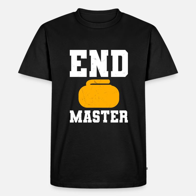 Endmaster - Conception de curling - T-shirt Premium bio Homme - noir