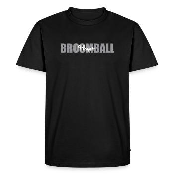 Broomball Player Briefing - Men's Premium Organic T-Shirt - black - Front - Nico (187cm)