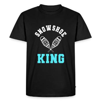 Snowshoe King Raquette - T-shirt Premium bio Homme - noir - Devant - Nico (187cm)