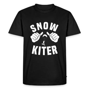 Snowkiter - T-shirt Premium bio Homme - noir - Devant - Nico (187cm)