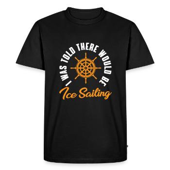 Drôle de voile de voile - T-shirt Premium bio Homme - noir - Devant - Nico (187cm)