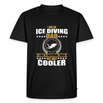Funny Loon Dad - Men's Premium Organic T-Shirt - black - Front - Nico (187cm)