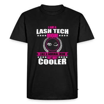 Lash Tech Mama Outfit Femmes - T-shirt Premium bio Homme - noir - Devant - Nico (187cm)
