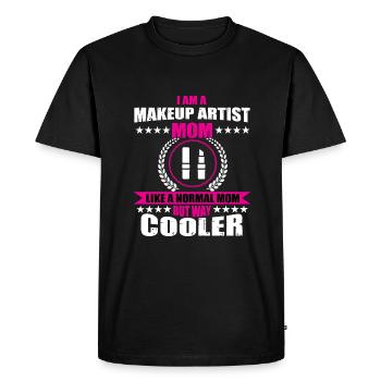 Funny makeup artist mom makeup women - Men's Premium Organic T-Shirt - black - Front - Nico (187cm)
