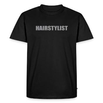 Hairstylist Brief Outfit Hairdresser - Men's Premium Organic T-Shirt - black - Front - Nico (187cm)