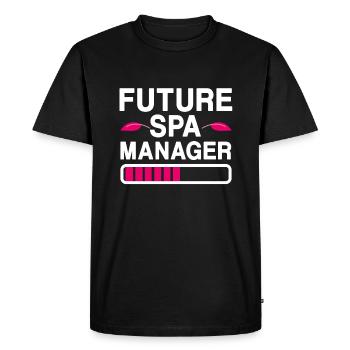 Future Spa Manager Wellness center - Men's Premium Organic T-Shirt - black - Front - Nico (187cm)