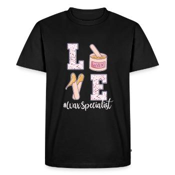 Waxing Specialist Valentine's Day - Men's Premium Organic T-Shirt - black - Front - Nico (187cm)