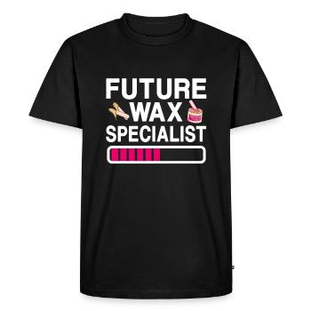 Future Waxing Specialist Beauty School - Men's Premium Organic T-Shirt - black - Front - Nico (187cm)