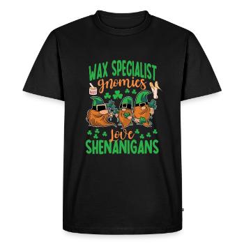 Spécialiste de la cire La Saint-Patrick de Shenanigan - T-shirt Premium bio Homme - noir - Devant - Nico (187cm)