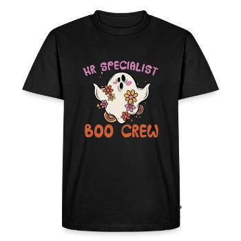 Spécialiste RH Boo Crew Costume d’Halloween - T-shirt Premium bio Homme - noir - Devant - Nico (187cm)