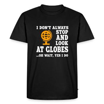 Geography - Men's Premium Organic T-Shirt - black - Front - Nico (187cm)