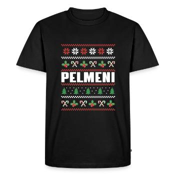 J’adore pelmeni - T-shirt Premium bio Homme - noir - Devant - Nico (187cm)