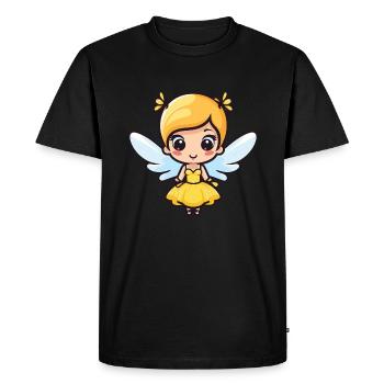 Fée Mignon Bébé Conte de fées - T-shirt Premium bio Homme - noir - Devant - Nico (187cm)