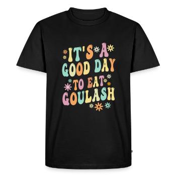 Hungarian goulash lover shirt - Men's Premium Organic T-Shirt - black - Front - Nico (187cm)