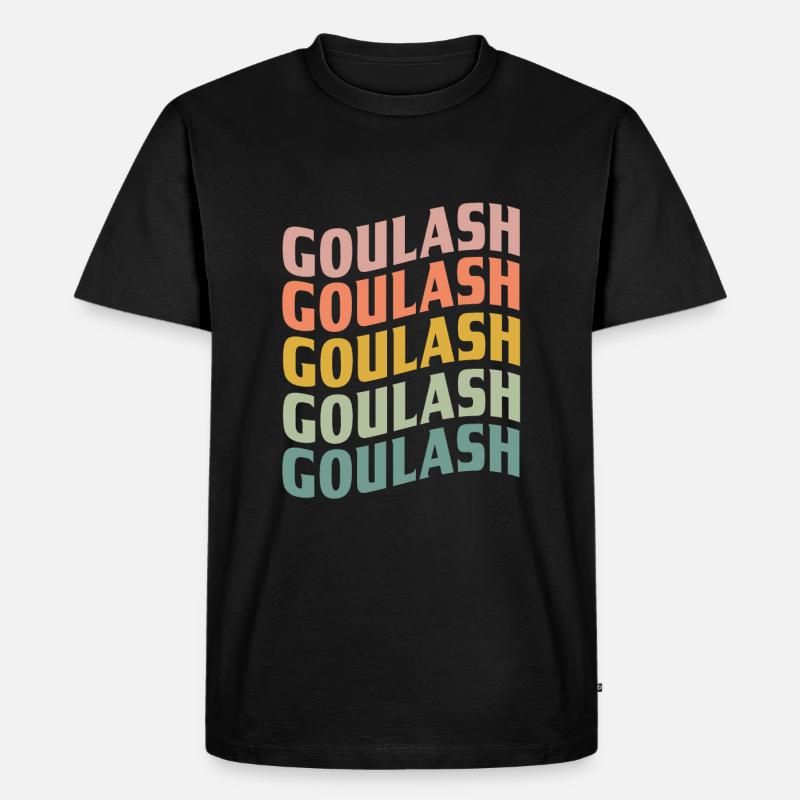Authentisches Ungarisches Gulasch - Männer Premium Bio T-Shirt - Schwarz