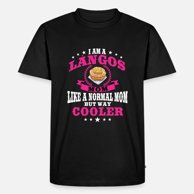 Langos Mama - Männer Premium Bio T-Shirt - Schwarz