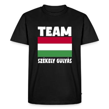Tête de cochonÉquipe Szekely Gulyas - T-shirt Premium bio Homme - noir - Devant - Nico (187cm)