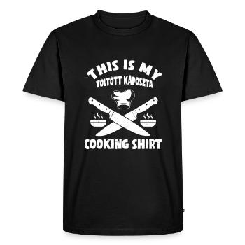 Töltött Káposzta Chemise de chef - T-shirt Premium bio Homme - noir - Devant - Nico (187cm)