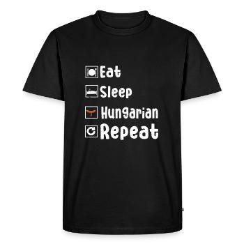 Saucisse hongroise - T-shirt Premium bio Homme - noir - Devant - Nico (187cm)
