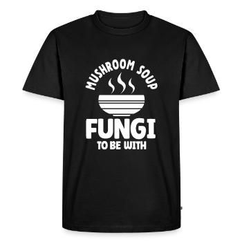 Tenue de soupe aux champignons drôle - T-shirt Premium bio Homme - noir - Devant - Nico (187cm)
