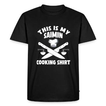 Dégustez une cuisine hawaïenne traditionnelle - T-shirt Premium bio Homme - noir - Devant - Nico (187cm)