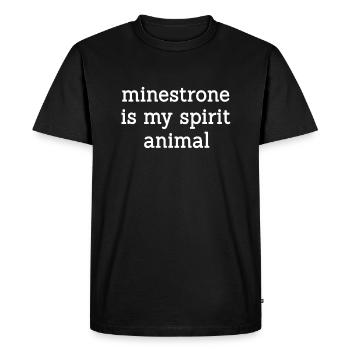 Minestrone - T-shirt Premium bio Homme - noir - Devant - Nico (187cm)