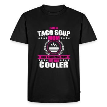 Taco Soup Mom - Men's Premium Organic T-Shirt - black - Front - Nico (187cm)