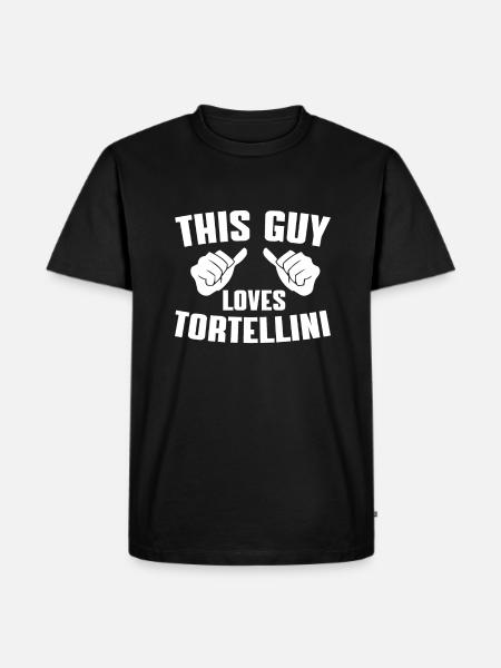 Tortellini Lover Design - Men's Premium Organic T-Shirt - black