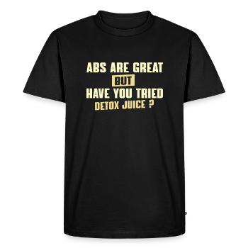 Chemise Funny Detox Juice - T-shirt Premium bio Homme - noir - Devant - Nico (187cm)