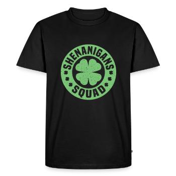 Shenanigans Squad Shirt - Men's Premium Organic T-Shirt - black - Front - Nico (187cm)