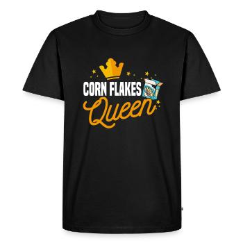 Corn Flakes Queen - T-shirt Premium bio Homme - noir - Devant - Nico (187cm)