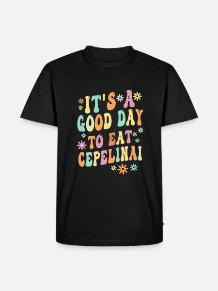 Cepelinai Proverb - Men's Premium Organic T-Shirt - black