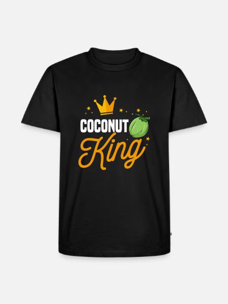 Coconut King - Men's Premium Organic T-Shirt - black