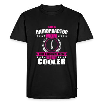 Maman chiropraticienne - T-shirt Premium bio Homme - noir - Devant - Nico (187cm)