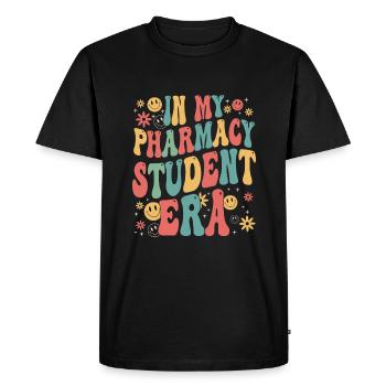 Étudiant en pharmacie - T-shirt Premium bio Homme - noir - Devant - Nico (187cm)
