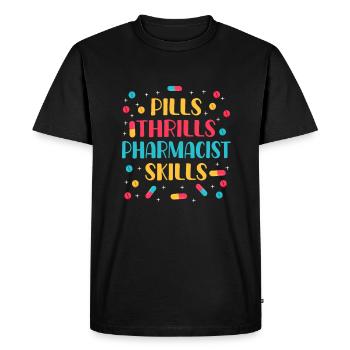 Conception drôle d’apothicaire - T-shirt Premium bio Homme - noir - Devant - Nico (187cm)