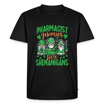 Costume de la Saint-Patrick d’apothicaire - T-shirt Premium bio Homme - noir - Devant - Nico (187cm)