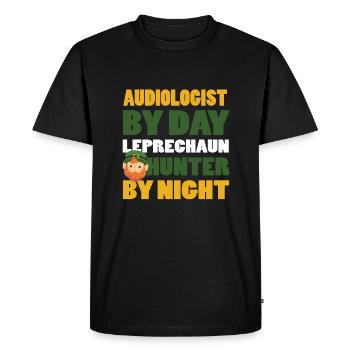 Audiologiste de la Saint-Paddy - T-shirt Premium bio Homme - noir - Devant - Nico (187cm)