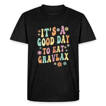 Cadeau d’amant Gravlax - T-shirt Premium bio Homme - noir - Devant - Nico (187cm)
