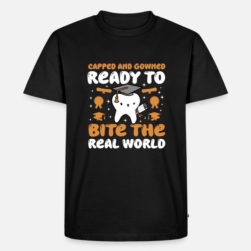 Zahnmedizinstudent - Männer Premium Bio T-Shirt - Schwarz