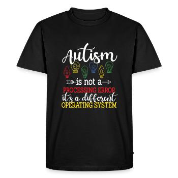 Autism - Men's Premium Organic T-Shirt - black - Front - Nico (187cm)
