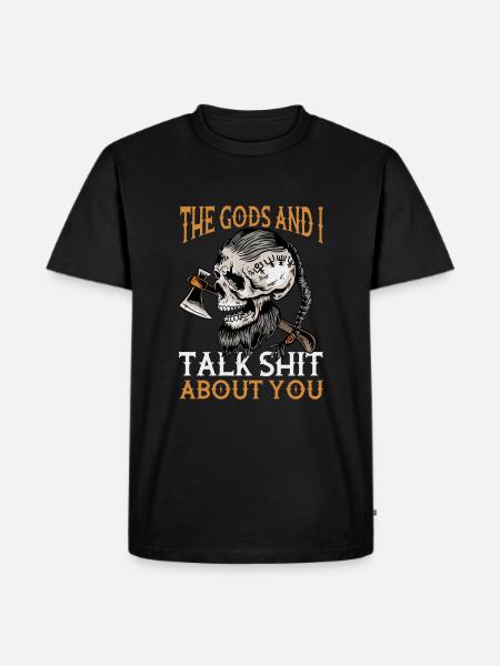 Funny Viking T-shirt - Men's Premium Organic T-Shirt - black
