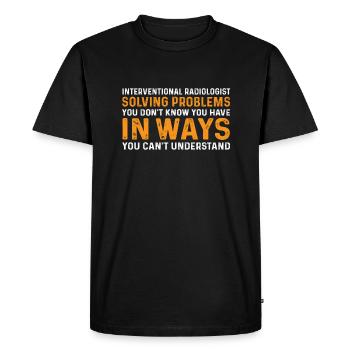 Interventional radiologist - Men's Premium Organic T-Shirt - black - Front - Nico (187cm)