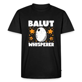 Balut Whisperer - Men's Premium Organic T-Shirt - black - Front - Nico (187cm)