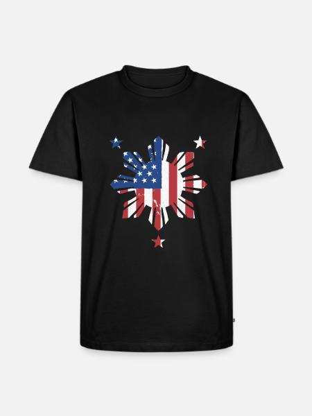 pDesign philippino-américain - T-shirt Premium bio Homme - noir
