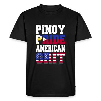 Pinoy Pride Courage Américain - T-shirt Premium bio Homme - noir - Devant - Nico (187cm)